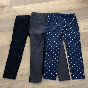 Banana Republic Sloan Ankle pants -3 pairs of pants all in size petite 00